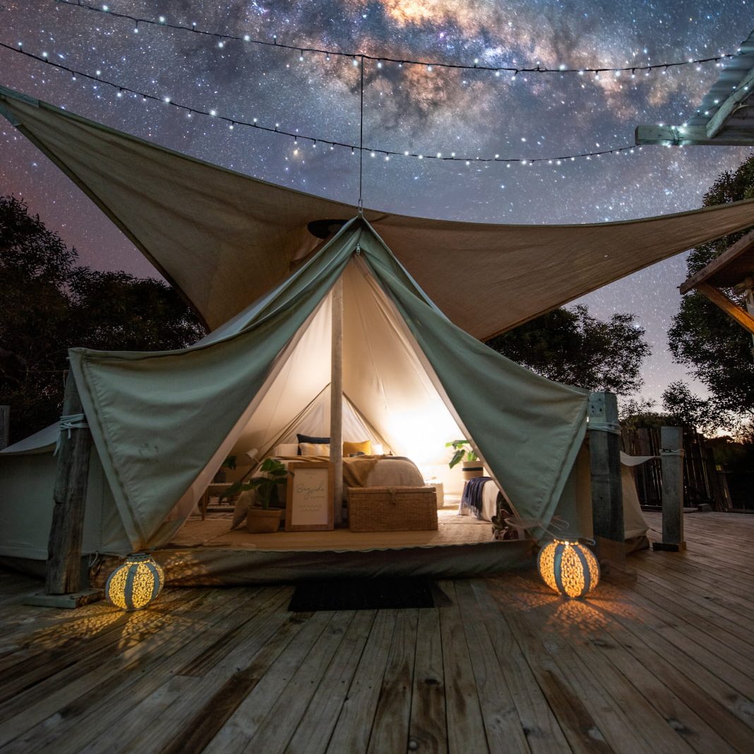 Accommodation Option 1: Bayside Glamping